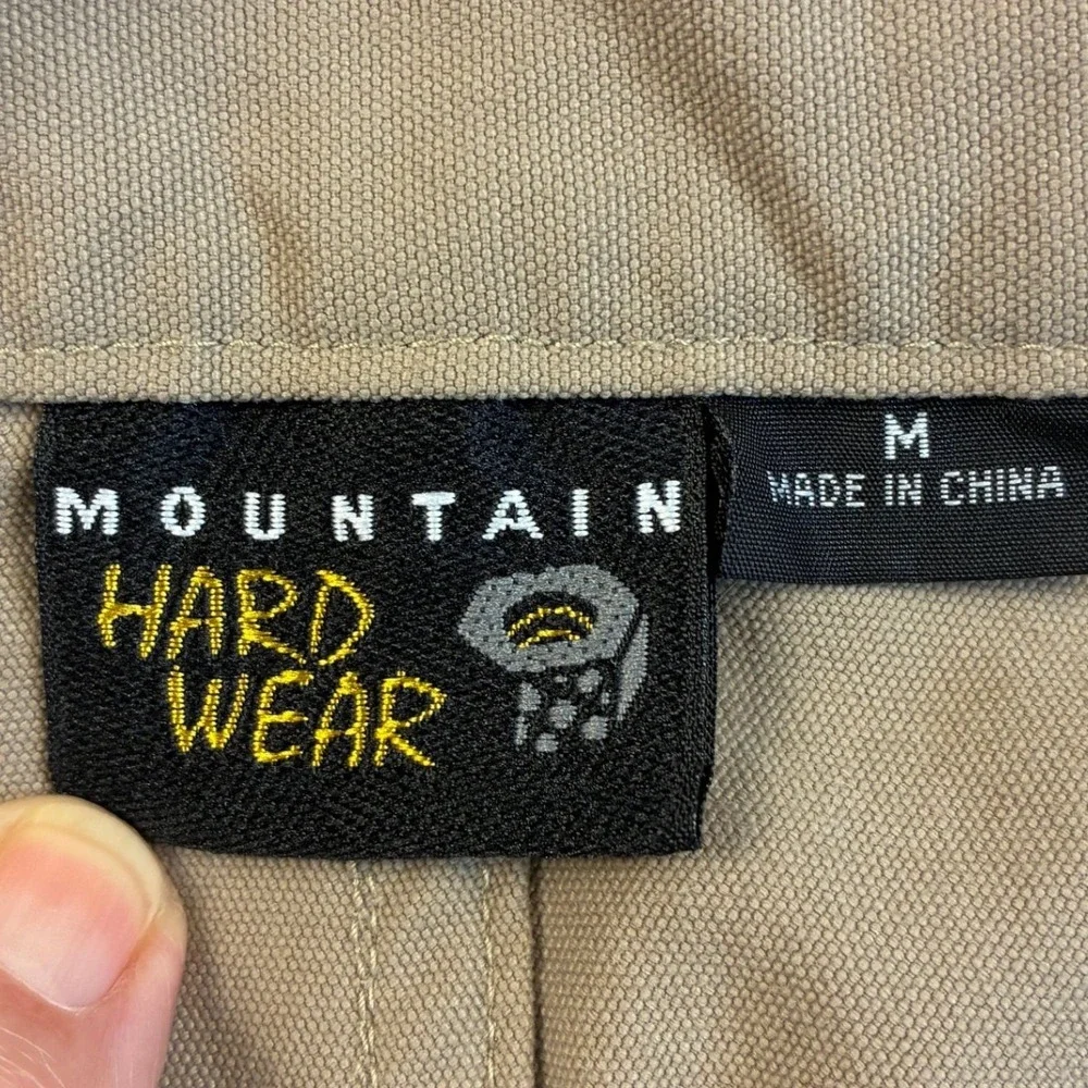 Mountain Hardwear Mens Tan Nylon Hiking Pants Articulated Knee Size M 34x32